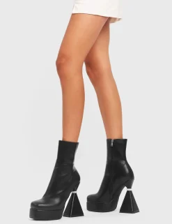LAMODA All About You Platform Ankle Boots< Knochel