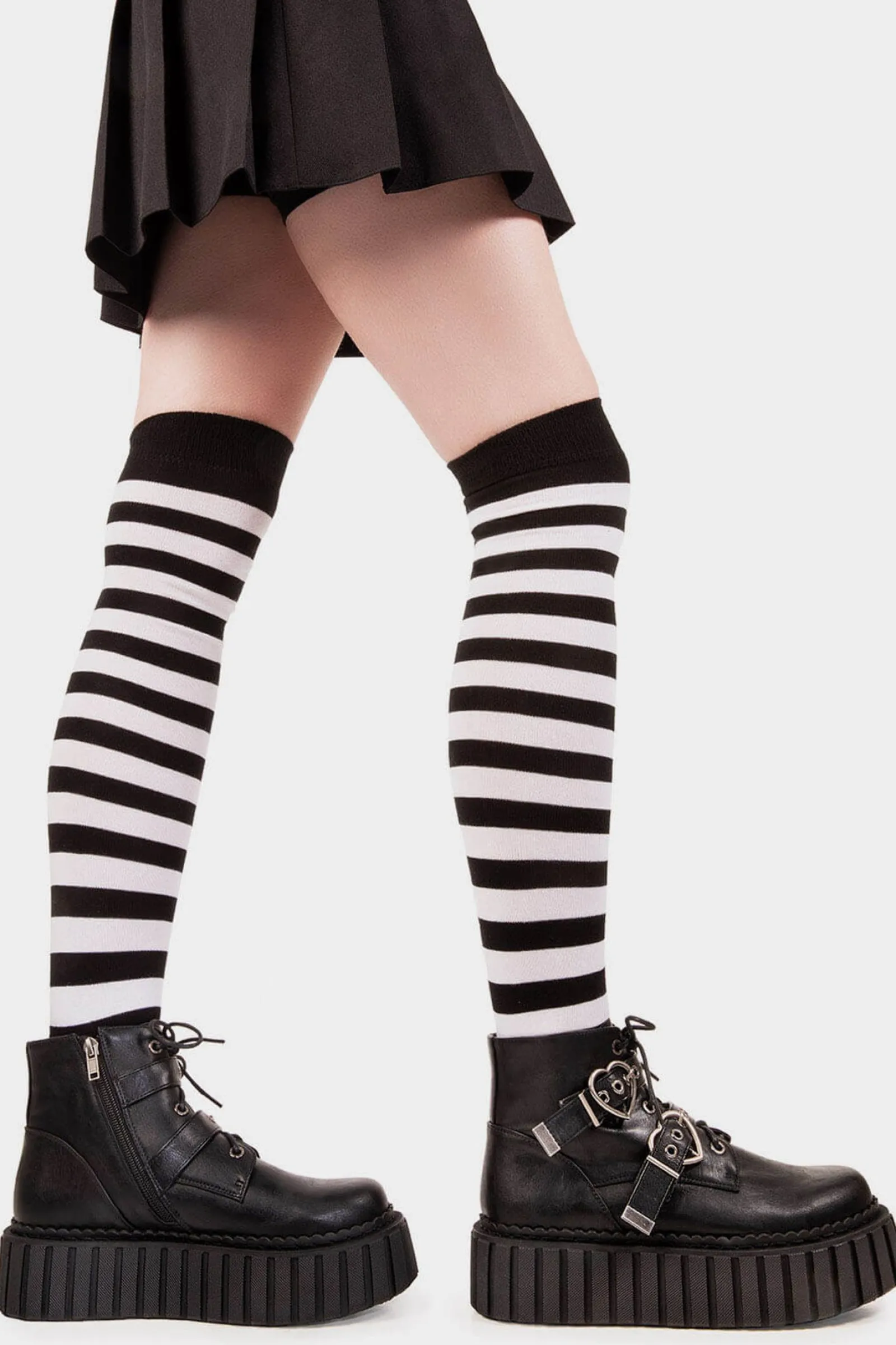 lamodawebsite Almost Lover Chunky Ankle Creeper Boots< Knochel