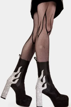 lamodawebsite Apparent Lies Platform Calf Boots< Kalb