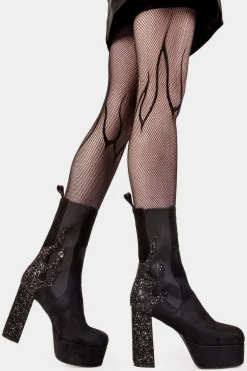 lamodawebsite Apparent Lies Platform Calf Boots< Kalb