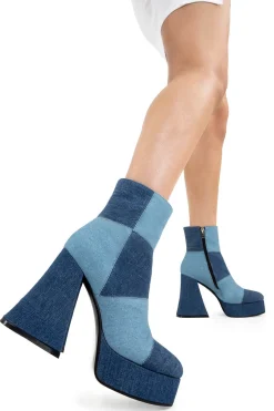 lamodawebsite Break In Two Platform Ankle Boots< Knochel