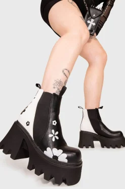 lamodawebsite Come Together Chunky Platform Ankle Boots< Knochel