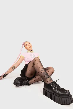 lamodawebsite Cryptic Love Chunky Creeper Shoes< Chunky