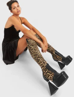 LAMODA Curious Platform Knee High Boots< Kniehoch