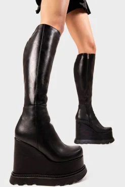 lamodawebsite Deep Seas Chunky Platform Knee High Boots< Kniehoch