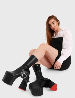 lamodawebsite Dream Chaser Platform Ankle Boots< Knochel