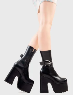 LAMODA Dreamscape Chunky Platform Calf Boots< Kalb