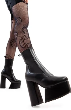 lamodawebsite Drop Out Platform Ankle Boots< Knochel