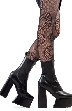lamodawebsite Drop Out Platform Ankle Boots< Knochel