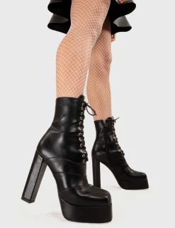 LAMODA Entanglement Platform Ankle Boots< Knochel