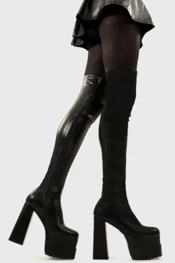 lamodawebsite Fantasies Platform Thigh High Boots< Plattform