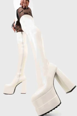 LAMODA Fantasies Platform Thigh High Boots< Plattform
