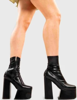 LAMODA Get Out Platform Ankle Boots< Knochel