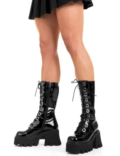 lamodawebsite Get Paid Chunky Platform Calf Boots< Kalb