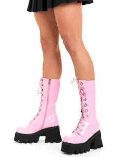 lamodawebsite Get Paid Chunky Platform Calf Boots< Kalb