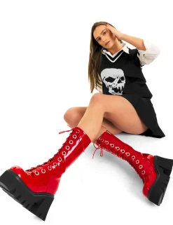 lamodawebsite Get Paid Chunky Platform Calf Boots< Kalb