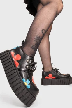 lamodawebsite Give A Little Chunky Creeper Shoes< Chunky