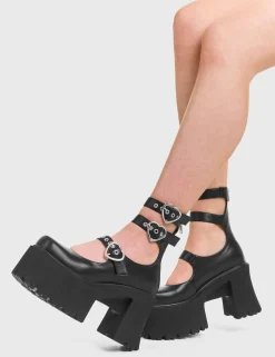 LAMODA Good Riddance Chunky Platform Ankle Boots< Knochel