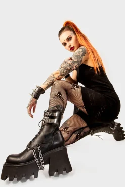 lamodawebsite High On Love Chunky Platform Ankle Boots< Knochel