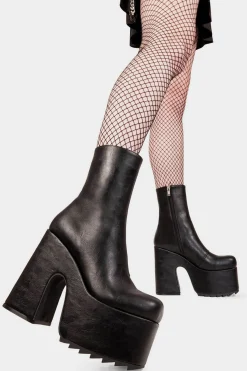 lamodawebsite Highs And Lows Chunky Platform Ankle Boots< Knochel