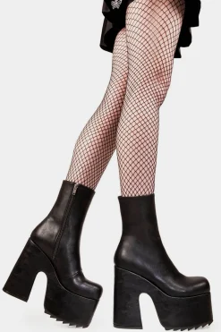 lamodawebsite Highs And Lows Chunky Platform Ankle Boots< Knochel