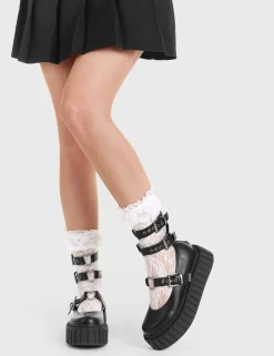lamodawebsite Hologram Chunky Platform Creeper Boots< Knochel