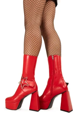 lamodawebsite Hound Dog Platform Ankle Boots< Knochel