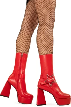 lamodawebsite Hound Dog Platform Ankle Boots< Knochel