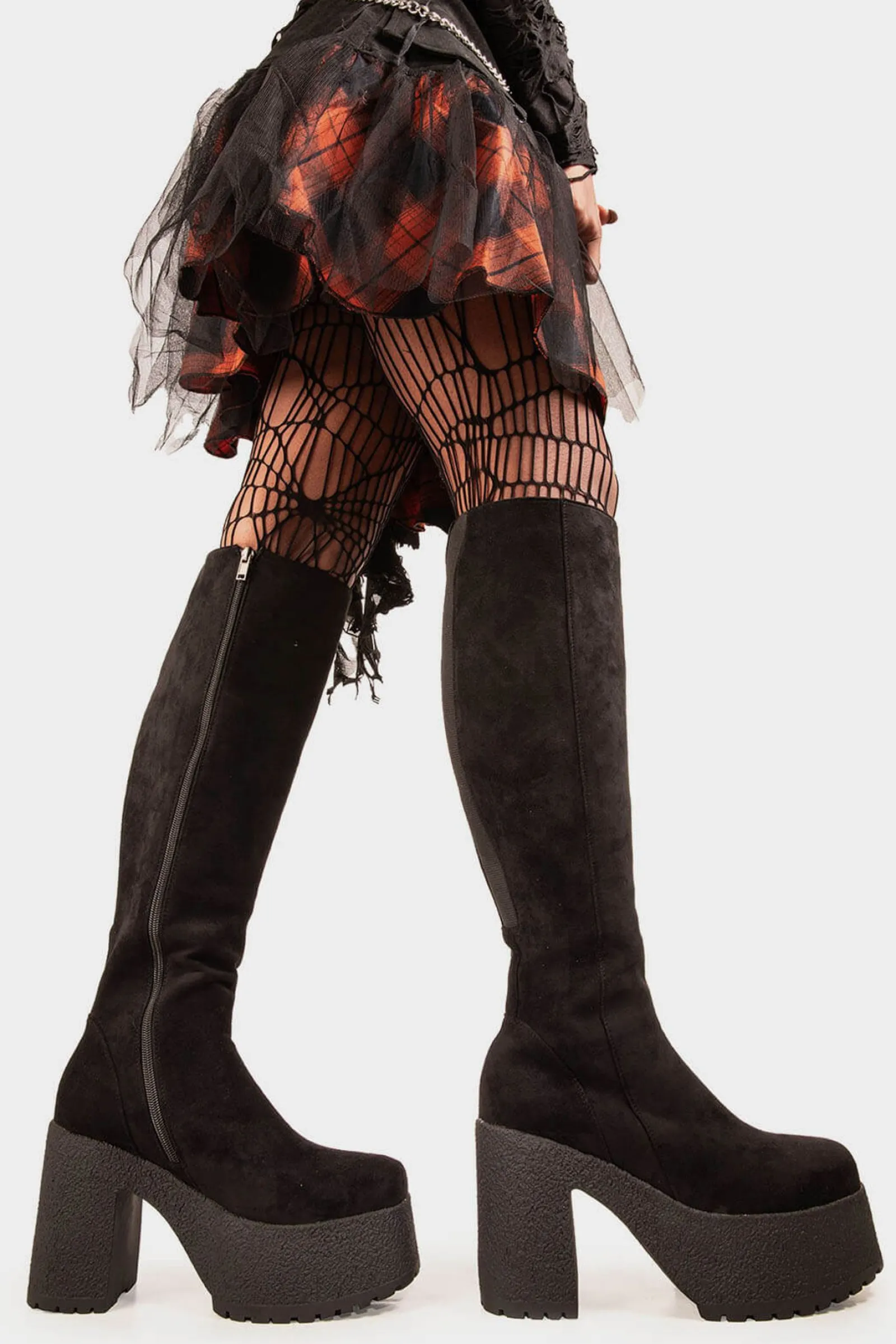 lamodawebsite I'M What You Want Knee High Platform Boots< Kniehoch