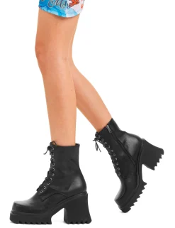 lamodawebsite In Opposition Chunky Platform Ankle Boots< Knochel