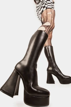 lamodawebsite Infatuation Platform Calf Boots< Kalb