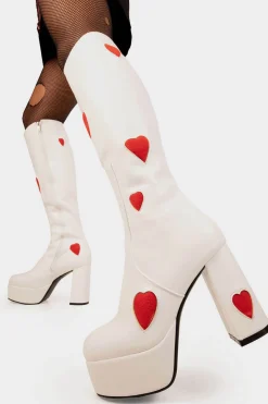 lamodawebsite Jam Tarts Platform Knee High Boots< Kniehoch