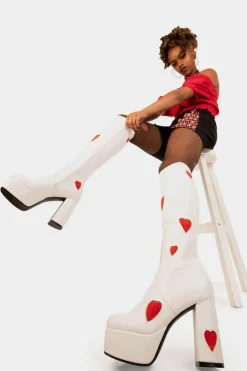 lamodawebsite Jam Tarts Platform Knee High Boots< Kniehoch