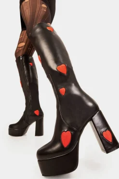 lamodawebsite Jam Tarts Platform Knee High Boots< Kniehoch