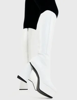 LAMODA Keepin' It Classy Platform Knee High Boots< Kniehoch