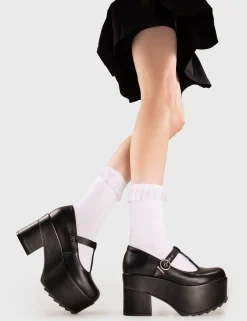 LAMODA Last Chance Chunky Dolly Shoes< Mary Janes