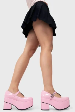 lamodawebsite Last Chance Chunky Platform Mary Jane Shoes< Chunky