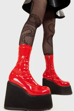 lamodawebsite Lights Out Chunky Platform Ankle Boots< Knochel