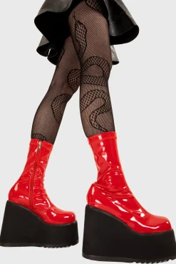 lamodawebsite Lights Out Chunky Platform Ankle Boots< Knochel