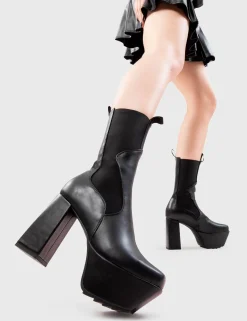 lamodawebsite Lost In Translation Platform Ankle Boots< Knochel