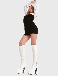 lamodawebsite Love Potion Platform Knee High Boots< Kniehoch