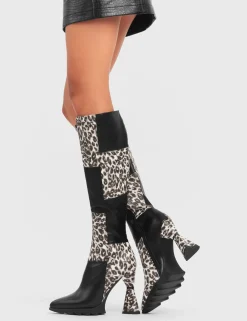 LAMODA Love Shot Platform Knee High Boots< Kniehoch