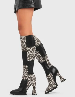 LAMODA Love Shot Platform Knee High Boots< Kniehoch