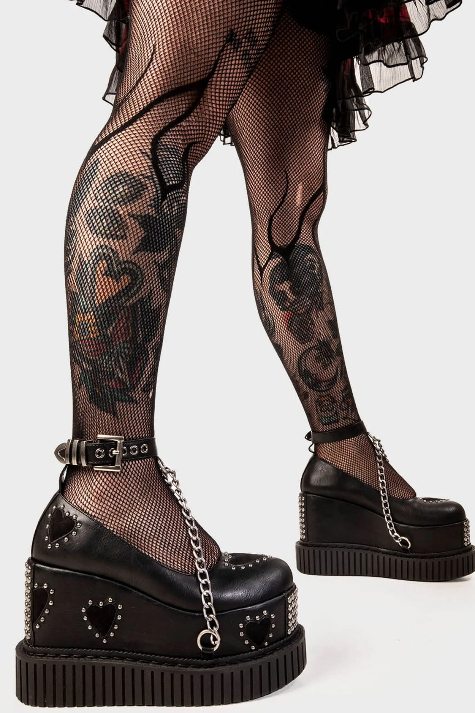 lamodawebsite Majesty Chunky Platform Creeper Shoes< Chunky