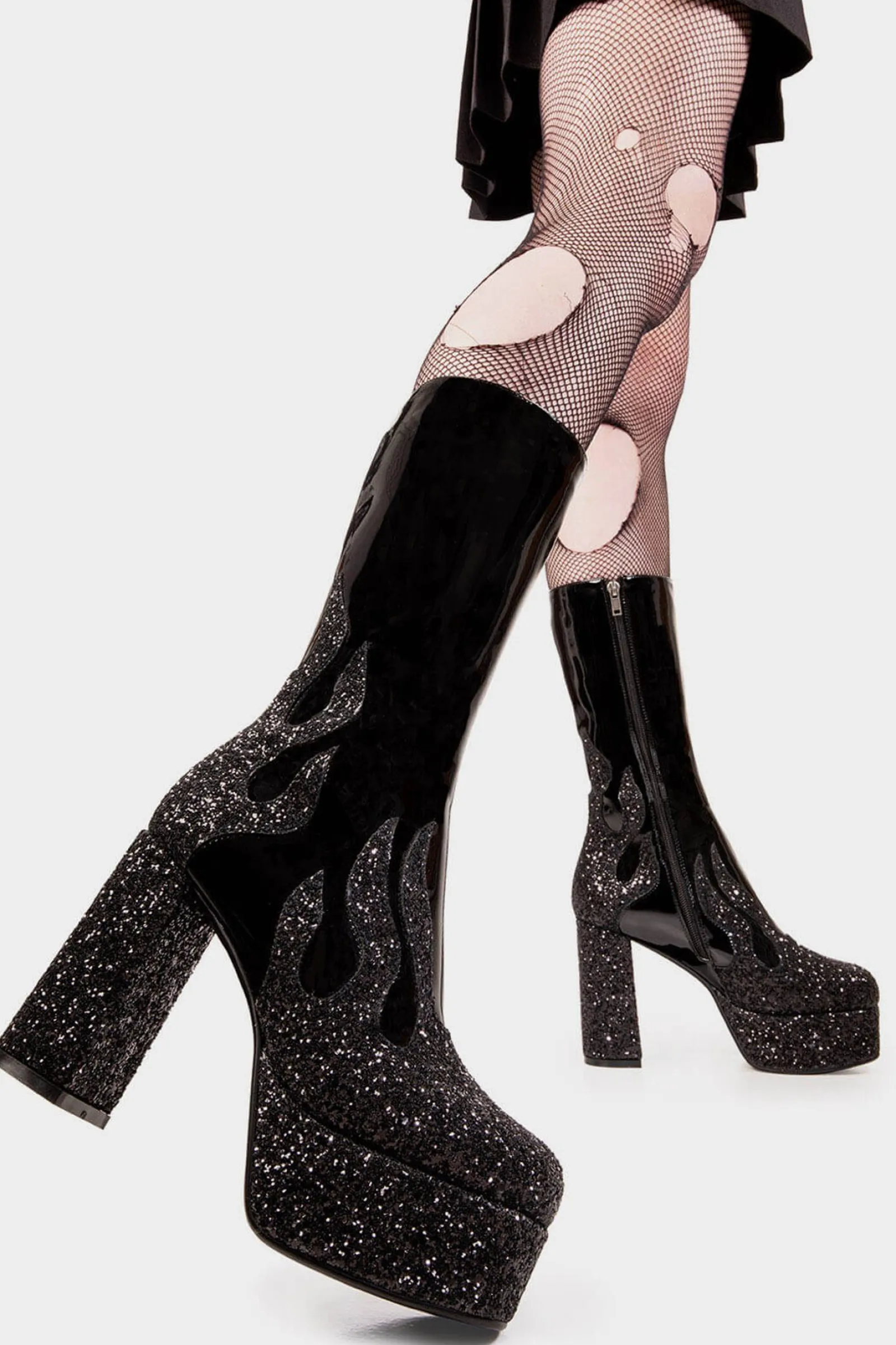lamodawebsite Miami Platform Calf Boots< Kalb