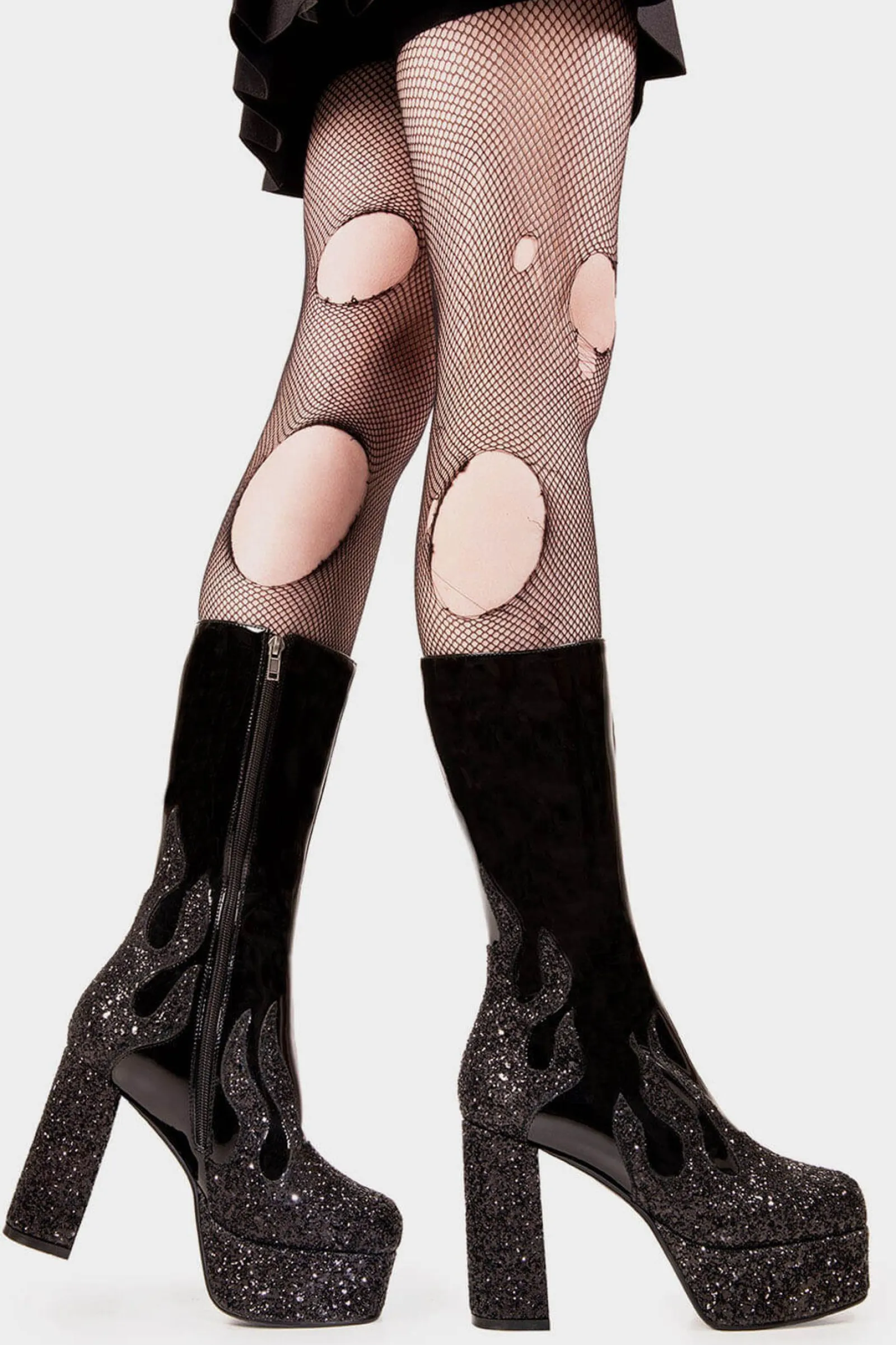 lamodawebsite Miami Platform Calf Boots< Kalb