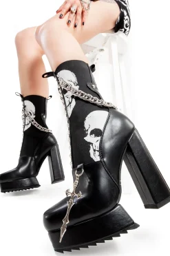 lamodawebsite Moonfall Platform Ankle Boots< Knochel