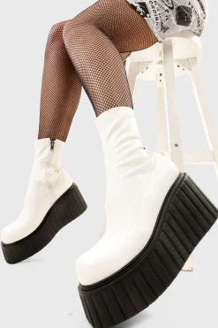 lamodawebsite Muster Up Chunky Ankle Creeper Boots< Knochel