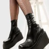 lamodawebsite Muster Up Chunky Ankle Creeper Boots< Knochel