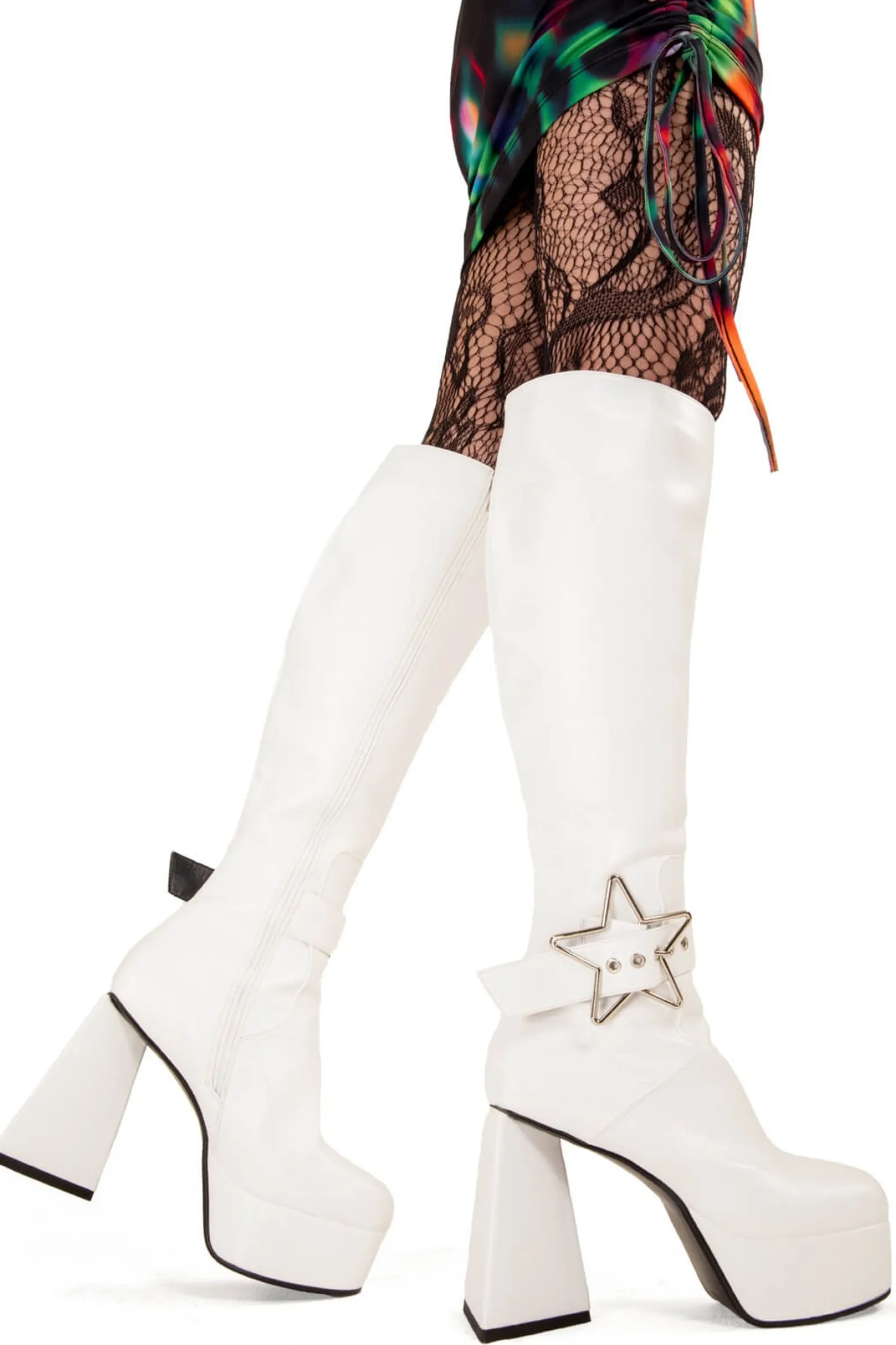 lamodawebsite Night Light Platform Knee High Boots< Kniehoch